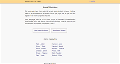 Desktop Screenshot of nomsvalencians.com