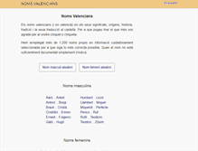 Tablet Screenshot of nomsvalencians.com
